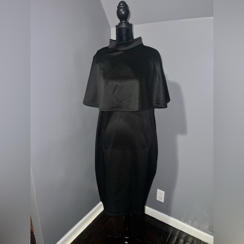 Fashion to Figure Black Midi Dress